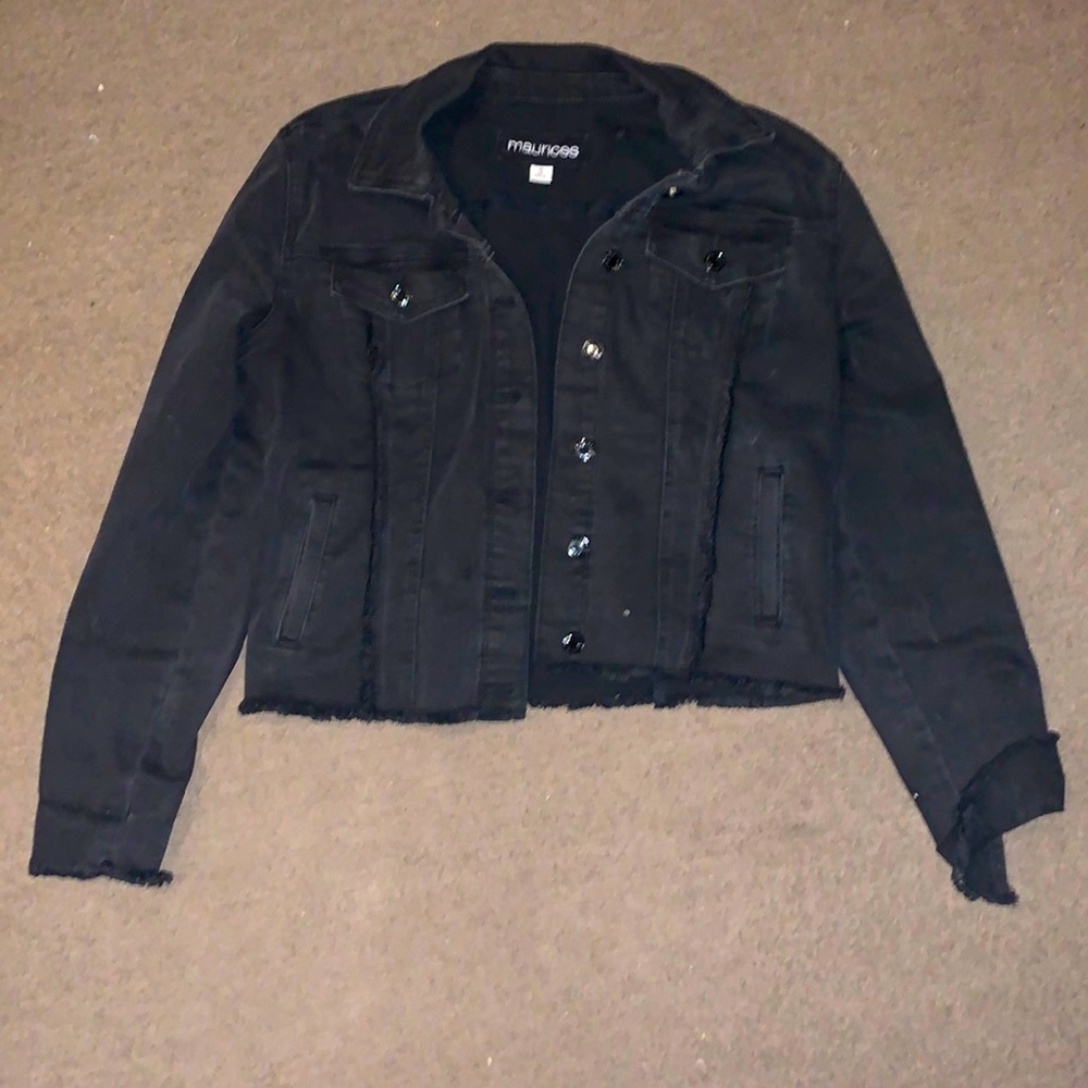 Black jean jacket